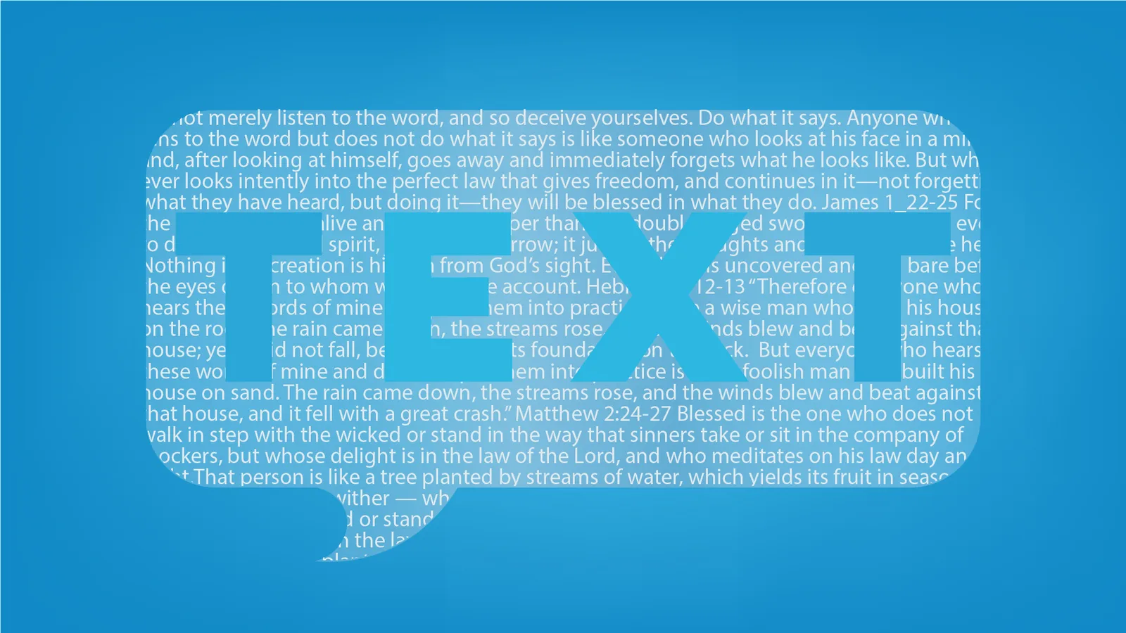 Text wide artwork