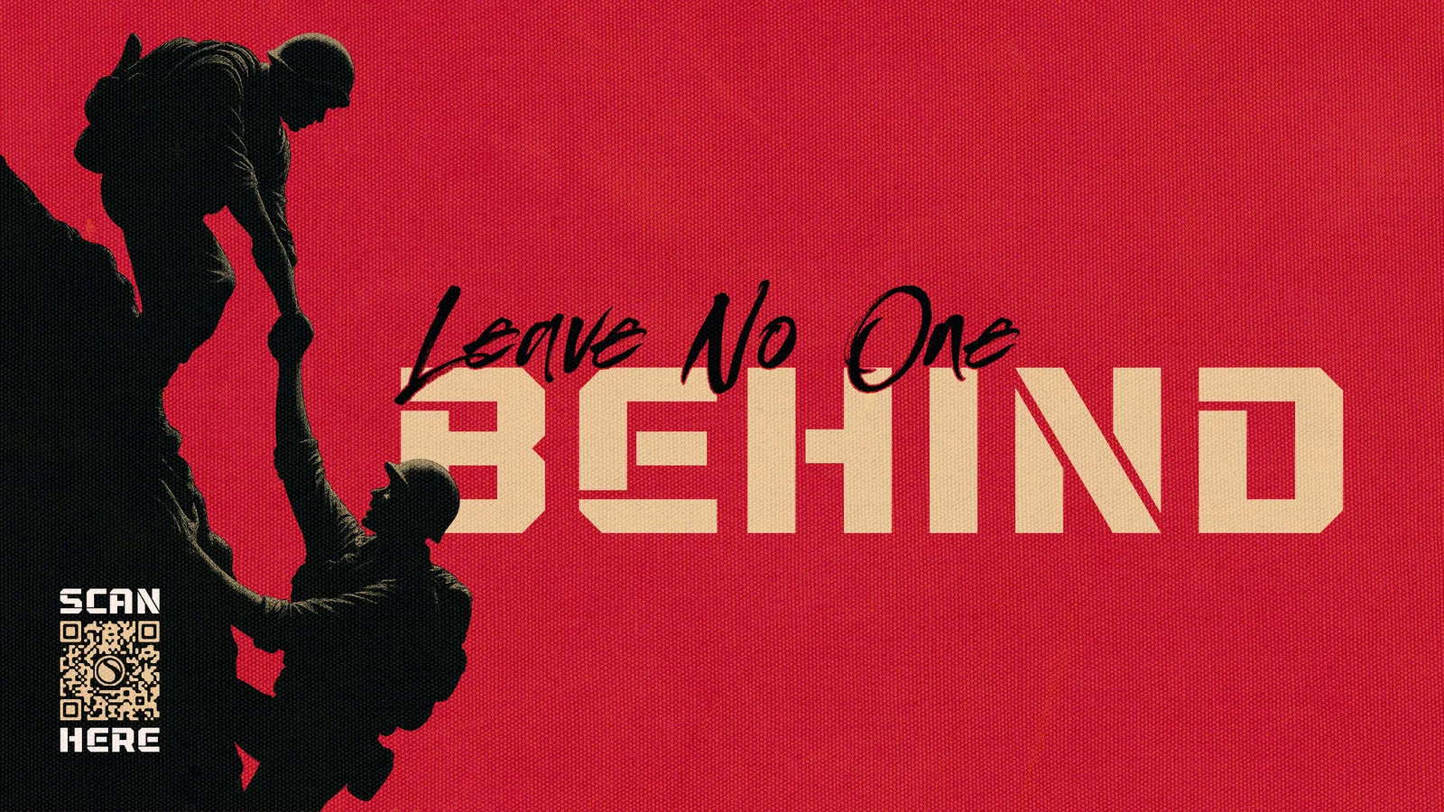 Leave No One Behind wide artwork