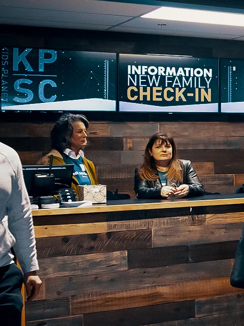 Sagebrush Kids new family check-in desk.