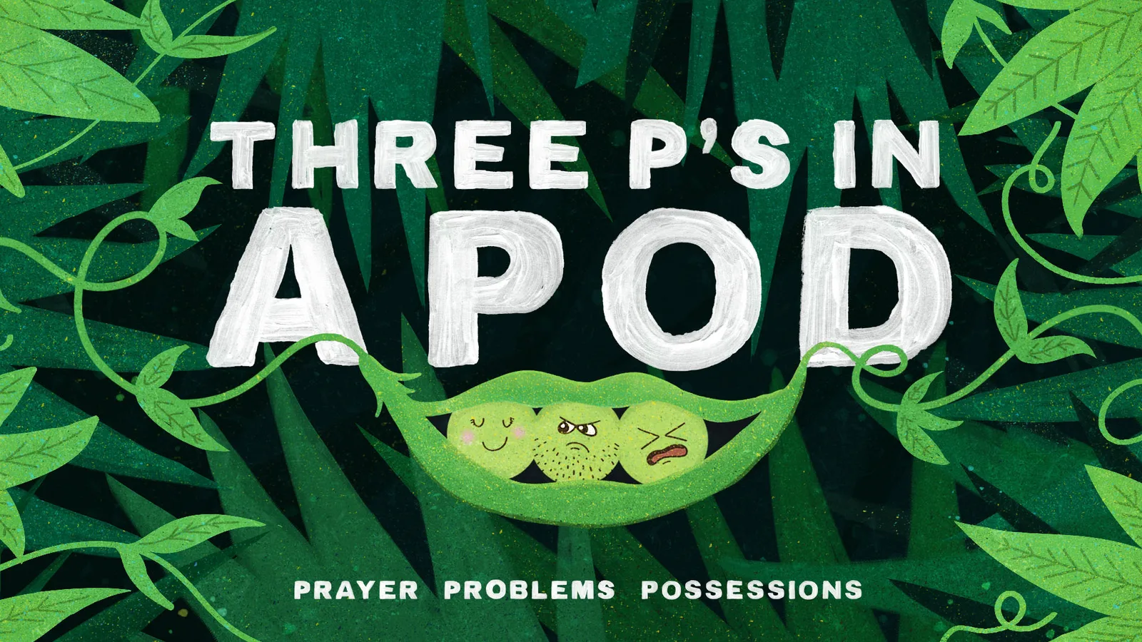 Three P's in a Pod wide artwork