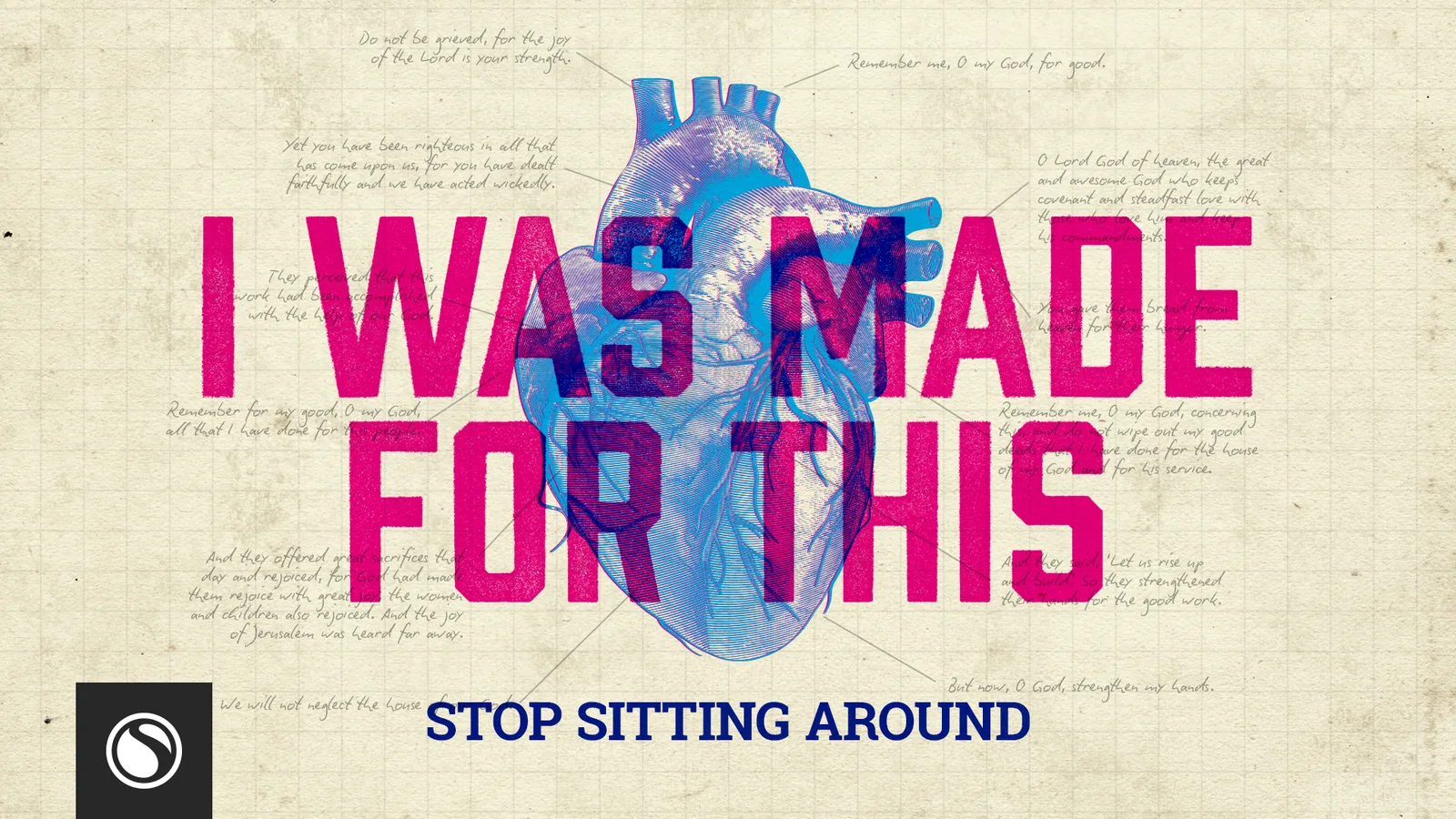 Stop Sitting Around message artwork