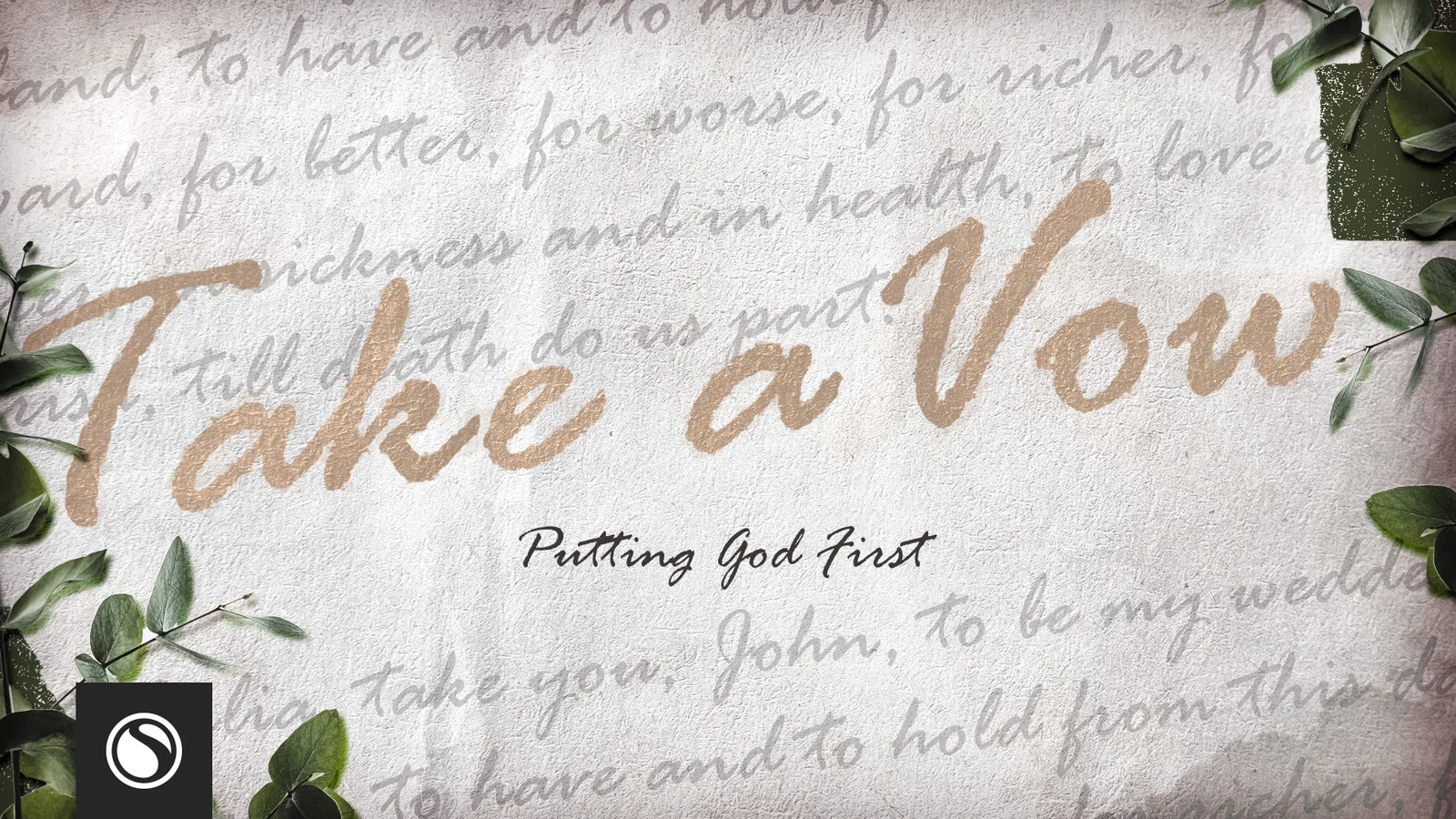 Putting God First message artwork